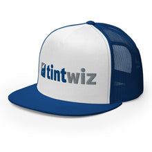 Load image into Gallery viewer, Blue / White Trucker Cap
