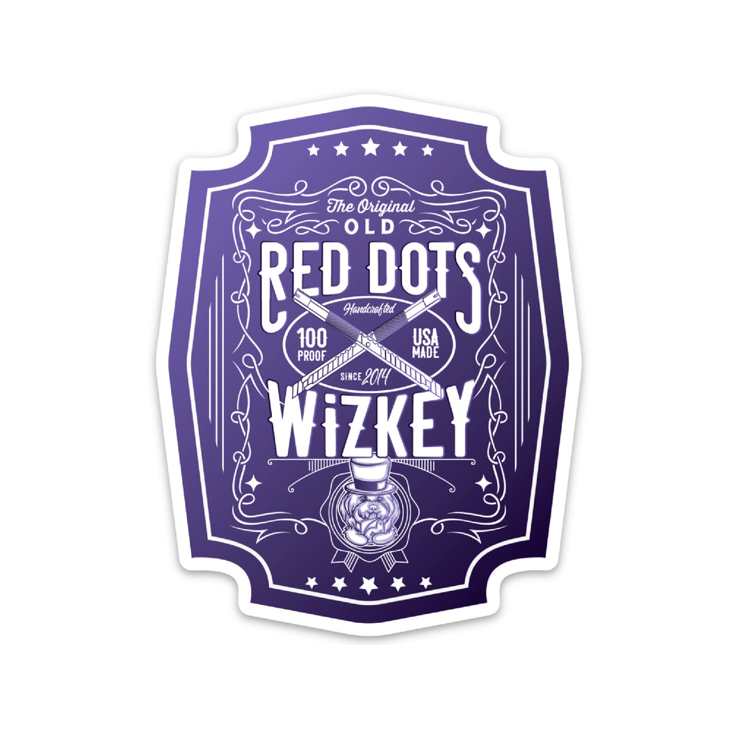 Red Dots Wizkey Sticker