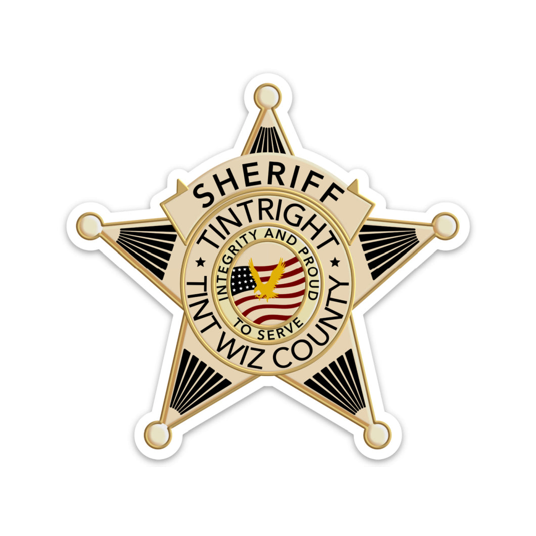 Sheriff Badge Sticker