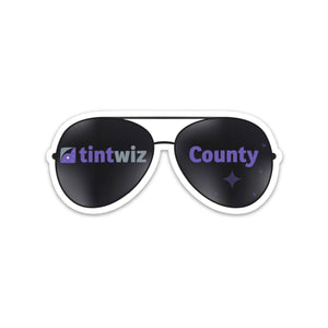 Tint Wiz County Sunglasses Sticker