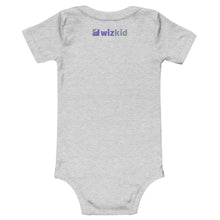 Load image into Gallery viewer, Athletic Heather Wiz Kid Baby Short Sleeve One Piece
