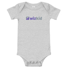 Load image into Gallery viewer, Athletic Heather Wiz Kid Baby Short Sleeve One Piece
