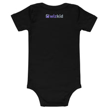 Load image into Gallery viewer, Black Wiz Kid Baby Short Sleeve One Piece
