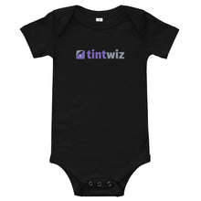 Load image into Gallery viewer, Black Tint Wiz Baby Short Sleeve One Piece
