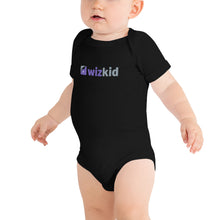 Load image into Gallery viewer, Black Wiz Kid Baby Short Sleeve One Piece
