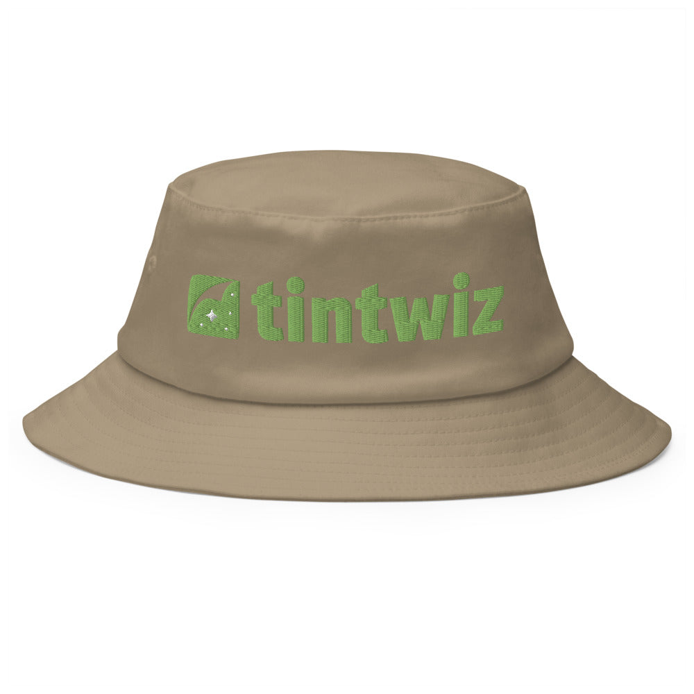 Khaki / Green Old School Bucket Hat