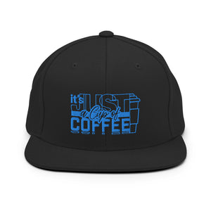 It's Just a Cup of Coffee Hat - Black/Blue