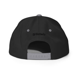 Blackout / Silver Snapback Hat