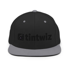 Load image into Gallery viewer, Blackout / Silver Snapback Hat

