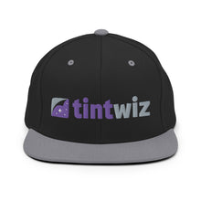 Load image into Gallery viewer, Black / Silver Snapback Hat
