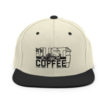 Load image into Gallery viewer, It&#39;s Just a Cup of Coffee Hat - Natural/Black
