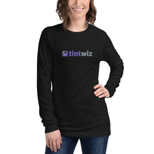Load image into Gallery viewer, Black Heather Tint Wiz Unisex Long Sleeve Tee
