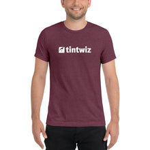 Load image into Gallery viewer, Maroon Tint Wiz Unisex Tri-Blend T-Shirt
