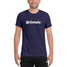 Load image into Gallery viewer, Navy Tint Wiz Unisex Tri-Blend T-Shirt

