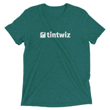 Load image into Gallery viewer, Teal Tint Wiz Unisex Tri-Blend T-Shirt
