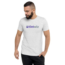 Load image into Gallery viewer, White Flek Tint Wiz Unisex Tri-Blend T-Shirt
