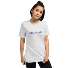 Load image into Gallery viewer, White Flek Tint Wiz Unisex Tri-Blend T-Shirt
