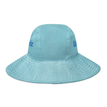 Load image into Gallery viewer, Blue Wide Brim Bucket Hat
