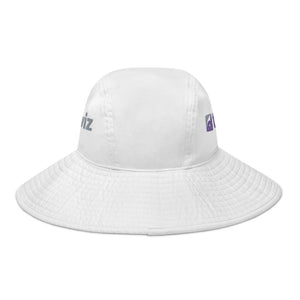 White Wide Brim Bucket Hat