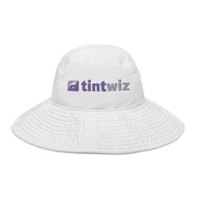 Load image into Gallery viewer, White Wide Brim Bucket Hat
