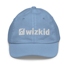 Load image into Gallery viewer, Light Blue Wiz Kid Youth Baseball Cap
