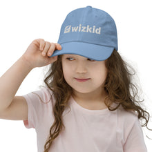 Load image into Gallery viewer, Light Blue Wiz Kid Youth Baseball Cap

