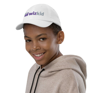 White Wiz Kid Youth Baseball Cap