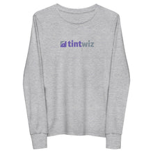 Load image into Gallery viewer, Athletic Heather Tint Wiz Youth Long Sleeve Tee
