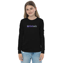 Load image into Gallery viewer, Black Tint Wiz Youth Long Sleeve Tee
